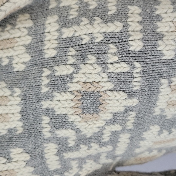 Moncler Belted Open Cardigan with Hood Gray/Cream Size XSmall - Picture 8 of 13